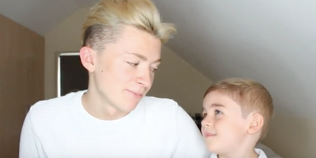 Little Alfie’s reaction to his big brother coming out is SO cute