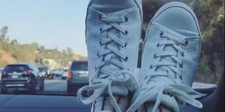 Why you’ll never put your feet on the dashboard of a moving car again…