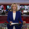 The woman whose boobs were shown on BBC news has reacted