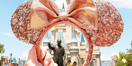 Disney have just released these dazzling rose gold Minnie Mouse ears