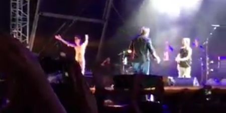 One of Electric Picnic’s biggest acts dealt with this streaker in the best way