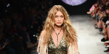 Gigi Hadid suffers major wardrobe malfunction on NYFW runway