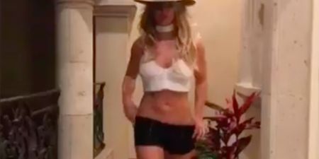 Four outfits in 22 seconds: Britney holds her very own fashion week at home