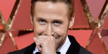 Ryan Gosling couldn’t control his laughter during these SNL skits last night
