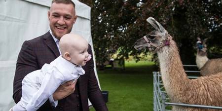 Conor McGregor turned his son’s christening into a music video