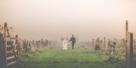 This couple got married during Ophelia and the pictures are just breathtaking