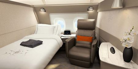 This airline’s new first-class suites literally look like hotel rooms in the air
