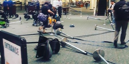 Airport evacuated in Orlando after battery explodes near security gate