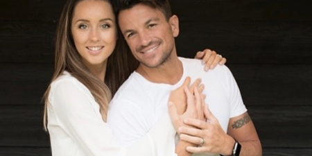Peter Andre included this bizarre addition to a picture of his wife cooking