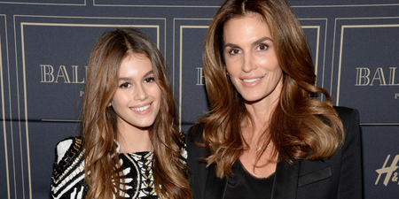 Cindy Crawford’s daughter is her identical twin in her yearbook photo