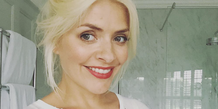 We’re actually in love with Holly Willoughby’s Zara tuxedo dress