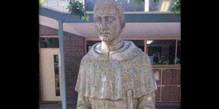 Very rude… a catholic school had to cover up its new (suggestive) statue