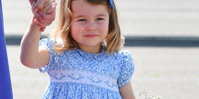 Princess Charlotte has been spotted in one of her brother's hand-me-downs