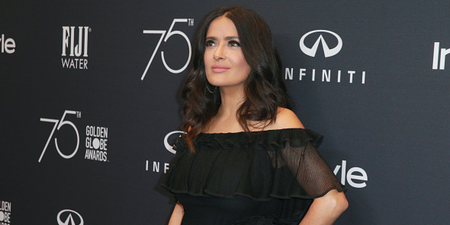 Salma Hayek says two Hollywood men prevented her being raped