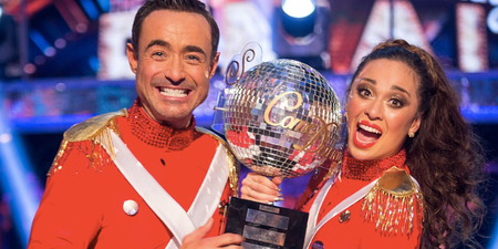 The second title Joe McFadden won on Strictly Come Dancing last night