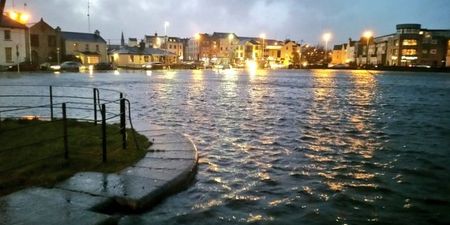 Shocking footage shows serious flooding as Storm Eleanor hits Ireland