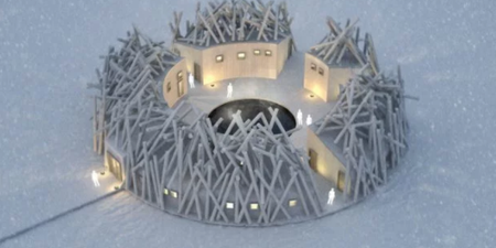 There’s a floating ice hotel opening in Sweden soon and it looks insane