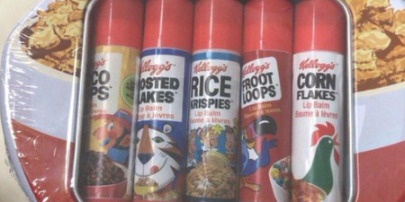 Kellog’s cereal flavoured lip balms exist and we’re all a bit confused