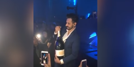 Man tries to show off with €35k bottle of champagne… smashes it all over da club