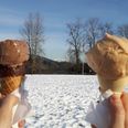 Only in Ireland… an ice cream van has been spotted delivering in the snow