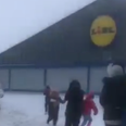 Nine arrested after Lidl store is dramatically looted and damaged
