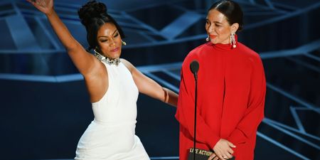 Comedian Tiffany Haddish gave the middle finger to Hollywood at last night’s Oscars
