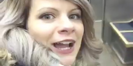 This woman sang a song about being alone on a train… but she wasn’t