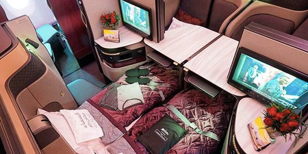 Qatar Airways latest business class suite even features your own double bed