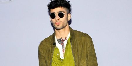 Zayn dyed his hair and beard blonde… and showed off his huge head tattoo yesterday