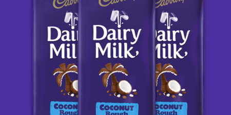 Coconut Dairy Milk bars exist and we are very intrigued