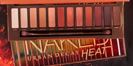 The Urban Decay Naked Petite Heat palette is on sale in Debenhams now