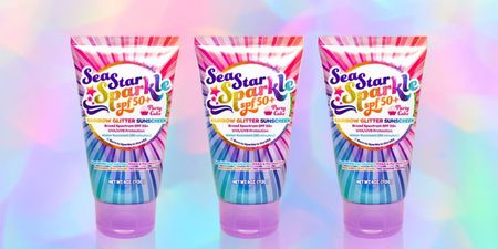 Glitter suncream is a thing and we don’t think we could ever be quite as #extra