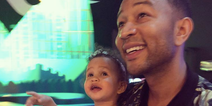 John Legend’s video of Luna watching him on telly is simply too cute