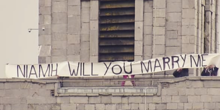 The romance! This man created a proposal like no other in Cork at the weekend