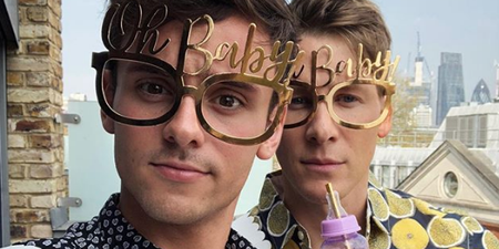 OK so Tom Daley had a baby shower yesterday and it looked extra AF