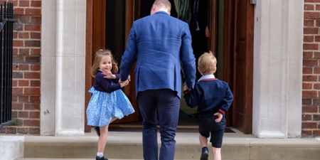 George and Charlotte have arrived to meet their new baby brother