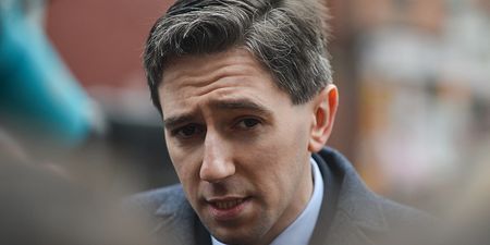 Simon Harris says his wife and daughter were used by protestors to identify family home