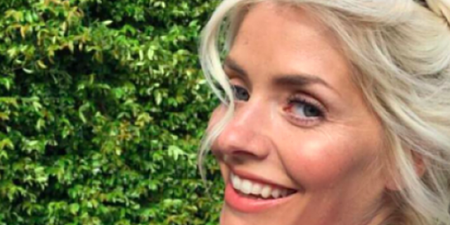 Stunning! Holly Willoughby is wearing a white dress of dreams today