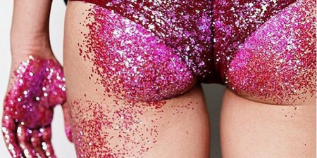 It seems like glitter bums are the new festival accessory