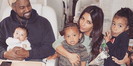 Kim Kardashian just posted the cutest picture ever of Saint and Chicago