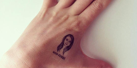 You can now get your best friend’s face temporarily tattooed on your body