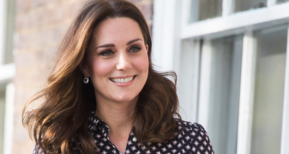 So this is the €50 ZARA dress Kate Middleton wore at the Houghton horse trials yesterday