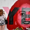Savita mural temporarily removed so messages can be preserved