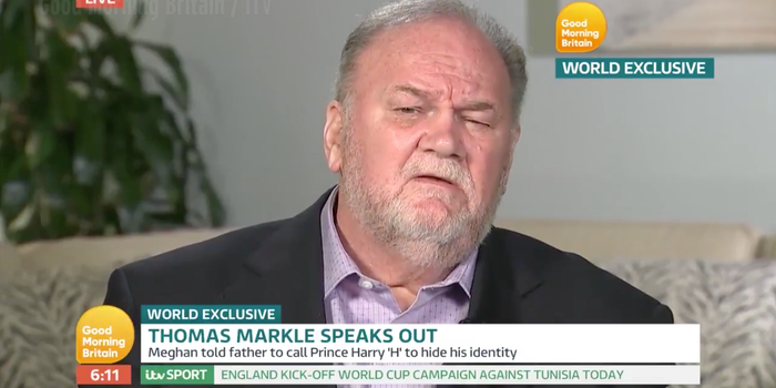 Thomas Markle says he told Harry he could marry Meghan on one condition