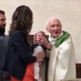 Priest loses temper and slaps crying baby during christening service