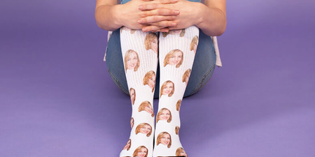 You can now get socks with your best friend’s face all over them, because why not
