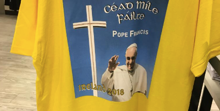 You can now get yourself a T-shirt with Pope Francis’s face on it ahead of his Ireland visit