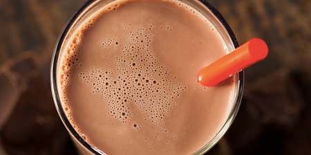 Class! Turns out we should be drinking chocolate milk after hitting the gym