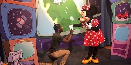 Someone proposed to Minnie Mouse, and Mickey was pretty PISSED