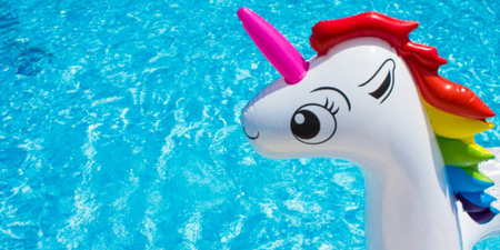 Police had to rescue women trapped on unicorn pool float… and yeah, that’d be us